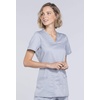 image:imageCherokee WW Revolution Medical Womens Scrub Top VNeck 3Pocket ScrubsGrey