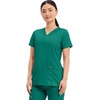 image:imageCherokee WW Revolution Medical Womens Scrub Top VNeck 3Pocket ScrubsHunter Green