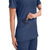 image:imageCherokee WW Revolution Medical Womens Scrub Top VNeck 3Pocket ScrubsNavy