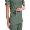 image:imageCherokee WW Revolution Medical Womens Scrub Top VNeck 3Pocket ScrubsOlive