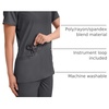 image:imageCherokee WW Revolution Medical Womens Scrub Top VNeck 3Pocket ScrubsPewter