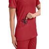 image:imageCherokee WW Revolution Medical Womens Scrub Top VNeck 3Pocket ScrubsRed