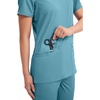 image:imageCherokee WW Revolution Medical Womens Scrub Top VNeck 3Pocket ScrubsSoft Marine