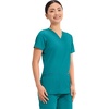 image:imageCherokee WW Revolution Medical Womens Scrub Top VNeck 3Pocket ScrubsTeal Blue