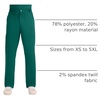 image:imageCherokee WW Revolution Mens Scrub Pants with Cargo Pockets Modern FitHunter Green