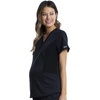 image:imageCherokee WW Revolution Mock Wrap Maternity Scrub Top 2Way StretchBlack