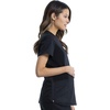 image:imageCherokee WW Revolution Mock Wrap Maternity Scrub Top 2Way StretchBlack