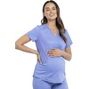 image:imageCherokee WW Revolution Mock Wrap Maternity Scrub Top 2Way StretchCiel