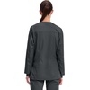 image:imageCherokee WW Revolution Scrub Jackets for Woman Snap Front Nurse JacketBlack