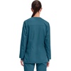 image:imageCherokee WW Revolution Scrub Jackets for Woman Snap Front Nurse JacketCaribbean Blue