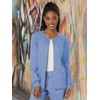 image:imageCherokee WW Revolution Scrub Jackets for Woman Snap Front Nurse JacketCiel