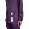 image:imageCherokee WW Revolution Scrub Jackets for Woman Snap Front Nurse JacketEggplant