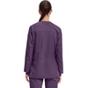 image:imageCherokee WW Revolution Scrub Jackets for Woman Snap Front Nurse JacketEggplant
