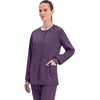 image:imageCherokee WW Revolution Scrub Jackets for Woman Snap Front Nurse JacketEggplant