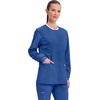 image:imageCherokee WW Revolution Scrub Jackets for Woman Snap Front Nurse JacketGalaxy Blue