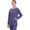 image:imageCherokee WW Revolution Scrub Jackets for Woman Snap Front Nurse JacketGrape