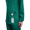 image:imageCherokee WW Revolution Scrub Jackets for Woman Snap Front Nurse JacketHunter Green
