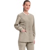 image:imageCherokee WW Revolution Scrub Jackets for Woman Snap Front Nurse JacketKhaki