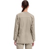 image:imageCherokee WW Revolution Scrub Jackets for Woman Snap Front Nurse JacketKhaki