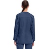 image:imageCherokee WW Revolution Scrub Jackets for Woman Snap Front Nurse JacketNavy