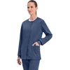image:imageCherokee WW Revolution Scrub Jackets for Woman Snap Front Nurse JacketNavy