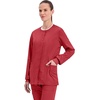 image:imageCherokee WW Revolution Scrub Jackets for Woman Snap Front Nurse JacketRed