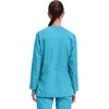image:imageCherokee WW Revolution Scrub Jackets for Woman Snap Front Nurse JacketTurquoise