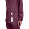 image:imageCherokee WW Revolution Scrub Jackets for Woman Snap Front Nurse JacketWine