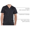 image:imageCherokee WW Revolution VNeck Scrub Top for Men with 3 PocketsBlack