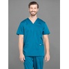 image:imageCherokee WW Revolution VNeck Scrub Top for Men with 3 PocketsCaribbean Blue