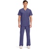 image:imageCherokee WW Revolution VNeck Scrub Top for Men with 3 PocketsGrape