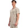 image:imageCherokee WW Revolution VNeck Scrub Top for Men with 3 PocketsKhaki