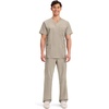 image:imageCherokee WW Revolution VNeck Scrub Top for Men with 3 PocketsKhaki