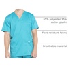 image:imageCherokee WW Revolution VNeck Scrub Top for Men with 3 PocketsTeal Blue