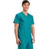image:imageCherokee WW Revolution VNeck Scrub Top for Men with 3 PocketsTeal Blue