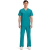 image:imageCherokee WW Revolution VNeck Scrub Top for Men with 3 PocketsTeal Blue