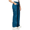 image:imageCherokee Women Scrubs Pants Low Rise Flare Leg Bottoms Adjustable Drawstring with 6 Pockets  24001Caribbean Blue
