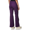 image:imageCherokee Women Scrubs Pants Low Rise Flare Leg Bottoms Adjustable Drawstring with 6 Pockets  24001Eggplant