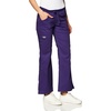image:imageCherokee Women Scrubs Pants Low Rise Flare Leg Bottoms Adjustable Drawstring with 6 Pockets  24001Grape