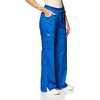 image:imageCherokee Women Scrubs Pants Low Rise Flare Leg Bottoms Adjustable Drawstring with 6 Pockets  24001Royal
