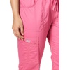 image:imageCherokee Women Scrubs Pants Low Rise Flare Leg Bottoms Adjustable Drawstring with 6 Pockets  24001Shocking Pink