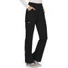 image:imageCherokee Womens Mid Rise Straight Leg Pullon PantBlack