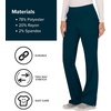 image:imageCherokee Womens Mid Rise Straight Leg Pullon PantCaribbean Blue