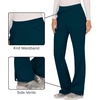 image:imageCherokee Womens Mid Rise Straight Leg Pullon PantCaribbean Blue