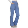 image:imageCherokee Womens Mid Rise Straight Leg Pullon PantCiel Blue