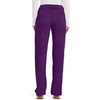 image:imageCherokee Womens Mid Rise Straight Leg Pullon PantEggplant