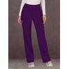 image:imageCherokee Womens Mid Rise Straight Leg Pullon PantEggplant