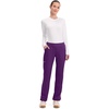 image:imageCherokee Womens Mid Rise Straight Leg Pullon PantEggplant