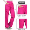 image:imageCherokee Womens Mid Rise Straight Leg Pullon PantElectric Pink