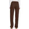 image:imageCherokee Womens Mid Rise Straight Leg Pullon PantEspresso